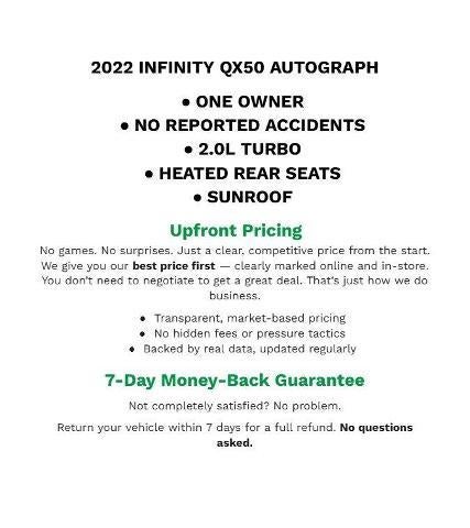 2022 INFINITI QX50 AUTOGRAPH