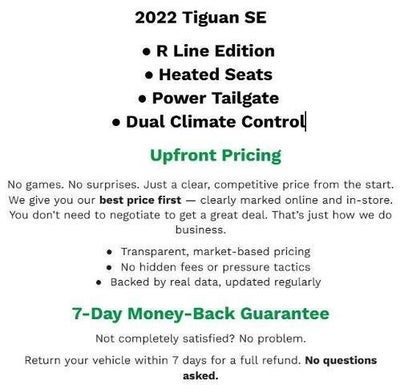 2022 Volkswagen Tiguan 2.0T SE R-Line Black