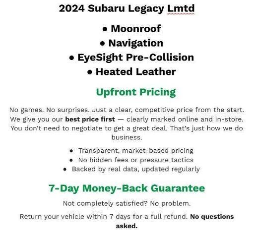 2024 Subaru Legacy Limited