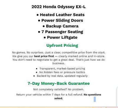 2022 Honda Odyssey EX-L
