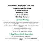 2020 Honda Ridgeline RTL-E
