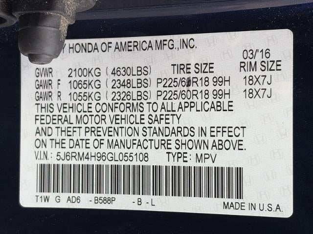 2016 Honda CR-V Touring