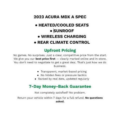 2023 Acura MDX w/A-Spec Package