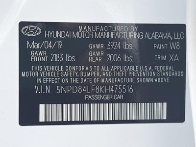 2019 Hyundai Elantra SEL