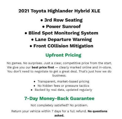 2021 Toyota Highlander Hybrid XLE