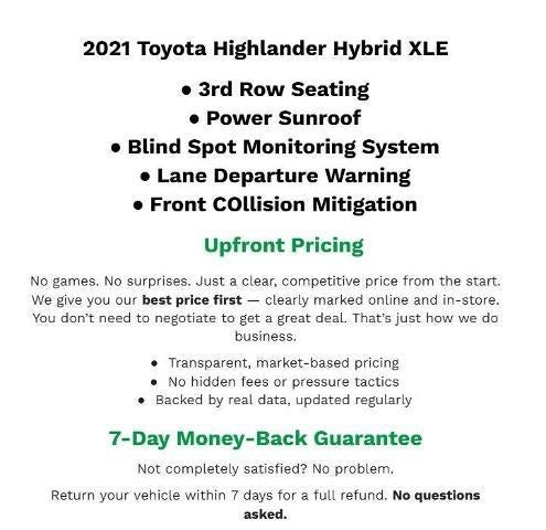 2021 Toyota Highlander Hybrid XLE