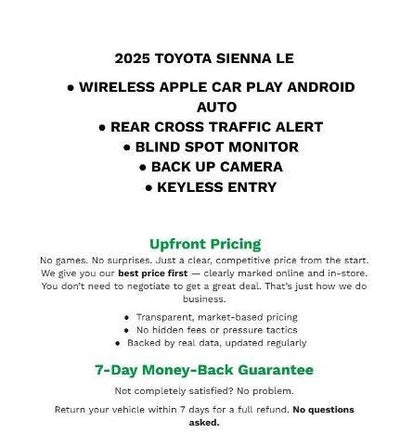 2025 Toyota Sienna LE