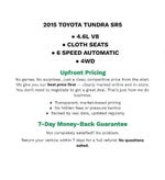 2015 Toyota Tundra 4WD Truck SR5