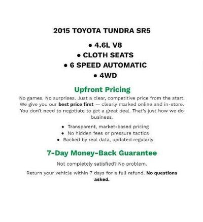 2015 Toyota Tundra 4WD Truck SR5