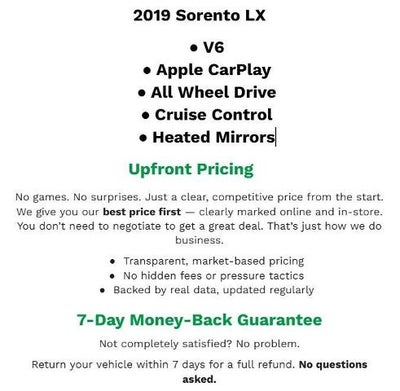 2019 Kia Sorento 3.3L LX