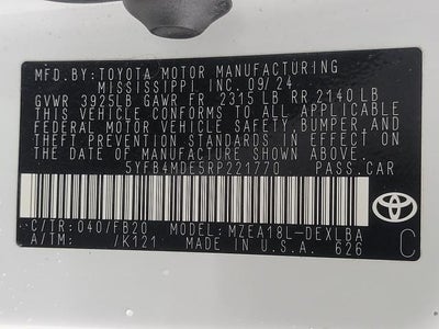 2024 Toyota Corolla LE