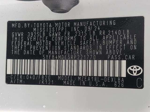 2024 Toyota Corolla LE