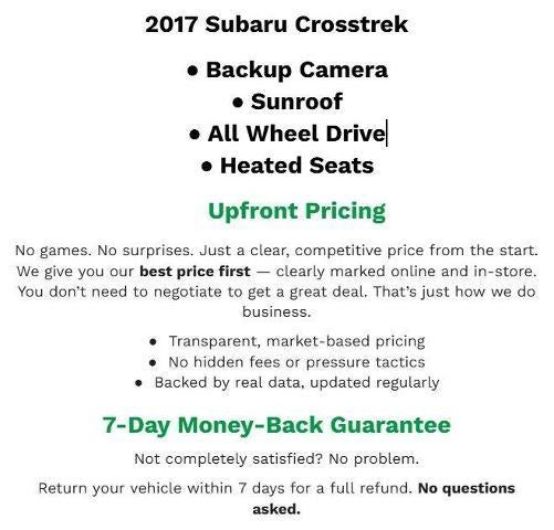 2017 Subaru Crosstrek 2.0i Limited