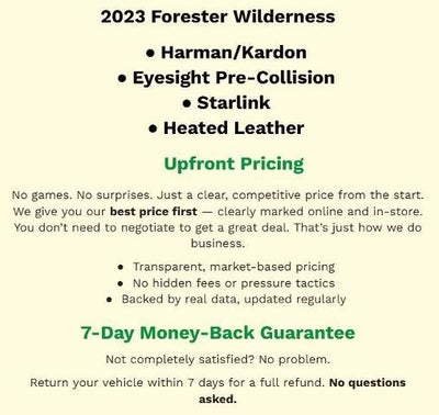 2023 Subaru Forester Wilderness