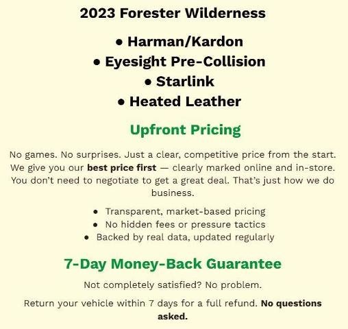 2023 Subaru Forester Wilderness