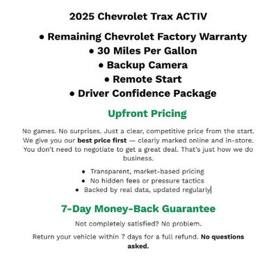 2025 Chevrolet Trax ACTIV