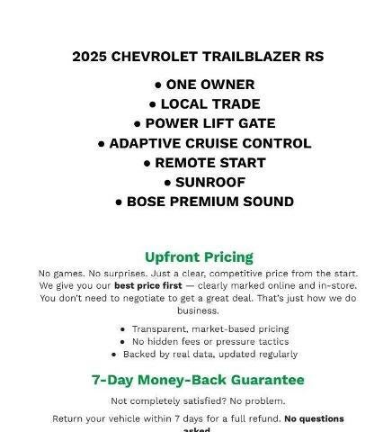 2025 Chevrolet Trailblazer RS