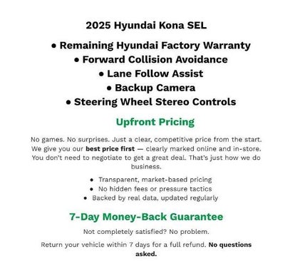 2025 Hyundai Kona SEL