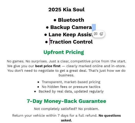 2025 Kia Soul LX