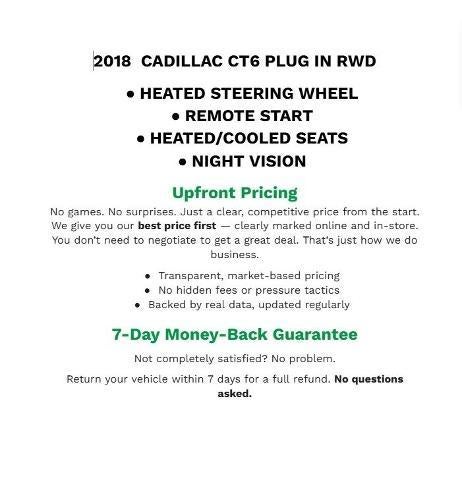 2018 Cadillac CT6 Plug-In PLUG-IN RWD