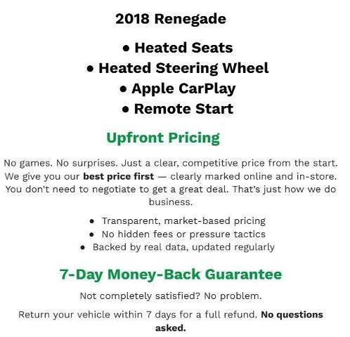 2018 Jeep Renegade Trailhawk 4x4